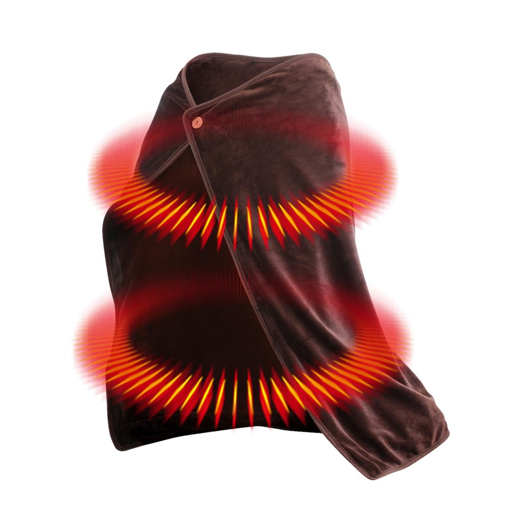 Onlynery USB Electric Heating Blanket - Portable Electric Blankets Wireless - Soft and Cozy Heated Blanket for Winter As Shawl Cushion Knee Pads