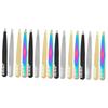 Beaupretty 16pcs Stainless Steel Slant Tip Eyebrow Tweezers Precision Eyebrow Plucker Tweezers for Women Hair Removal Beauty Tools view 1