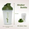 Gade Nutrition Shaker Bottle Blender - 16oz - 400ml | BPA free and phthalate-free | Pre Workout Protein Drink Cocktail Shaker Cup, Leak Proof Lid view 2