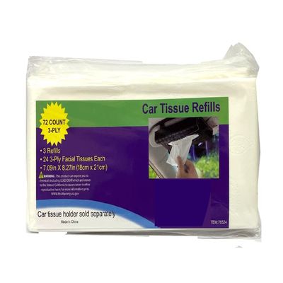 3-Ply Tissue Refill Packs for Car Visor Case Tissues Box 3 Pack