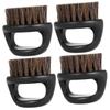 Beavorty 4pcs Men's Beard Brush Boar Bristles for Shaving Portable Beard Brush for Men at Home Salon view 1