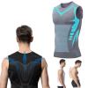 Jeeeun Menionic Tourmaline Posturecorrector Vest Tourmaline Magnetic Mens Undershirt Ionic Shaping Vest Men (Gray,XXXL) view 1