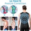 Jeeeun Menionic Tourmaline Posturecorrector Vest Tourmaline Magnetic Mens Undershirt Ionic Shaping Vest Men (Gray,XXXL) view 2