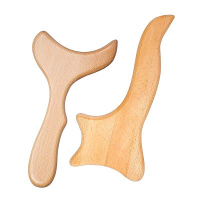 2Pcs/Set Lymphatic Drainage Trowel Wood Therapy Massage Tools Full Body Cellulite Massager Muscle Pain Relief 1Pcs