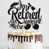 Retired Happy Birthday Cake Topper One 1 Year Old Camping Cake Decorations Campfire Tent Adventure First 1st Themed Birthday Party for Boys Girls Kids  view 4
