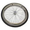 241.75, 24inch Wheelchair Wheels Assembly, Replacement Rear Wheel for Electric Wheelchair,Non-Slip Solid Tire,Aluminum Wheel Hub, 17mm Bearing (Pair) view 2