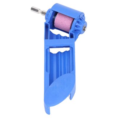 BomDog Polishing Wheel,Drill Bit Sharpener Portable Corundum Bit Sharpener Grinding Wheel Sharpener for Grinder Power Tools/Blue