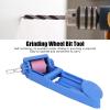 BomDog Polishing Wheel,Drill Bit Sharpener Portable Corundum Bit Sharpener Grinding Wheel Sharpener for Grinder Power Tools/Blue view 3