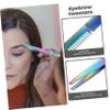 FRCOLOR 12pcs Eyebrow Tweezers Stainless Steel Slant Tip Tweezers for Women Precision Eyelash Hair Removal Tool for Eyebrow Shaping and Facial Hair Care view 2
