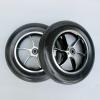 10 Inch Wheelchair Front Wheels, 10x2 Solid Non-Inflatable Caster Wheel, Aluminum Rim with 1/2" (12mm) Bearing for Electric Wheelchairs Assembly(1 Pair) (Color : Black) view 4