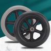 1 Pair 6/7/8 Inch Wheelchair Front Wheels, Non-Pneumatic Wheelchair Solid Rubber Wheels Assembly for Many Standard Wheelchairs with 5/16" (8 mm) Bearing (Color : Grey, Size : 7") view 3