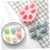 OUNONA 2 Pack 3D Silicone Bunny Cake Molds Safe for Baking for Cookies Cakes Puddings Beautiful Shape view 3