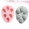 OUNONA 2 Pack 3D Silicone Bunny Cake Molds Safe for Baking for Cookies Cakes Puddings Beautiful Shape view 4