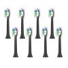 AuLYn 8pcs Brush Heads Adapted For HX3/HX6/HX9 Series Electric Toothbrush HX6066/71 Soft Nozzles (Color : Black) view 1