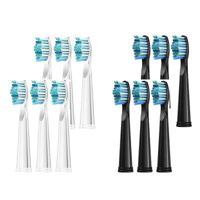 20 Pcs Electric Toothbrush Replacement Heads Compatible with 507/508/551/515/917/959/2011/D1/D3/D7/D8 (Color : Whtie 6 Black 6)