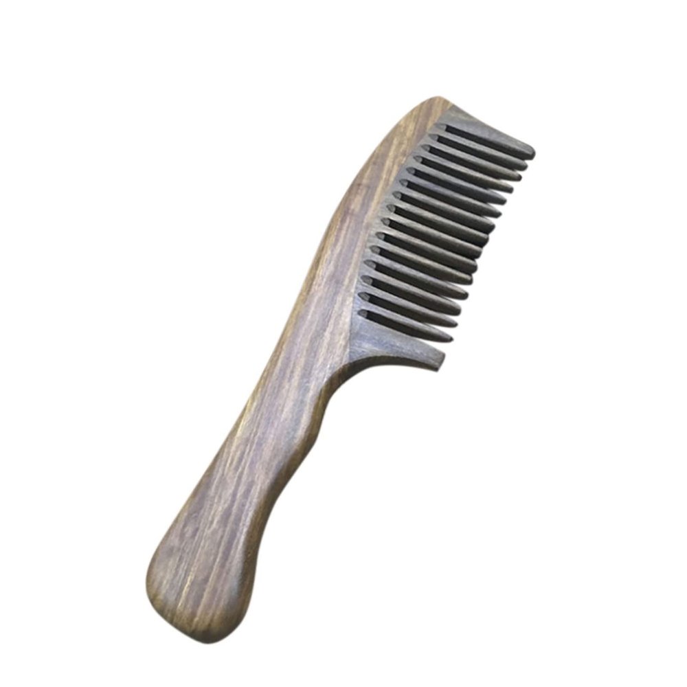 Comb 1PC Massager Comb Head Wide Tooth Comb Natural Wood Sandalwood Wood Hair Combs Wood Handle with Wide Teeth Comb wooden comb