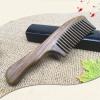 Comb 1PC Massager Comb Head Wide Tooth Comb Natural Wood Sandalwood Wood Hair Combs Wood Handle with Wide Teeth Comb wooden comb view 4
