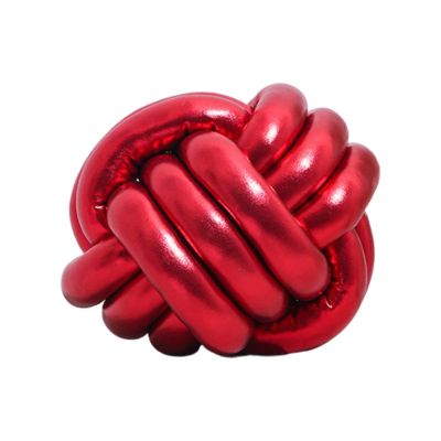 Wnvivi Knot Ball Pillow,20cm Decorative Knot Pillow Cushion,Creative Knot Ball Throw Pillow for Sofa Car Office Decor(Red)