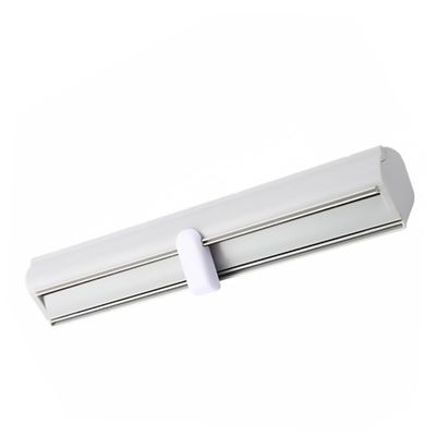 IMIKEYA Plastic Wrap Dispenser Magnetic Cutting Box Sliding Wall-Mountable Cling Film Holder Waterproof Rust-Proof White ABS for Kitchen Use