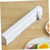 IMIKEYA Plastic Wrap Dispenser Magnetic Cutting Box Sliding Wall-Mountable Cling Film Holder Waterproof Rust-Proof White ABS for Kitchen Use view 3