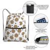 YYHHAOFA Cookies Food Chocolate Chip Biscuits Prints Outdoor leisure zipper drawstring backpack : Waterproof, durability, lightweight 18 x 15.3 in view 4