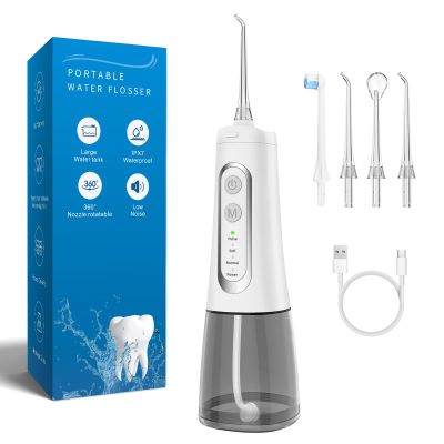 Water Flosser Cordless Oral Irrigator UK Stock Dental Water Jet for Teeth Braces 300ml Water Tank 4 Cleaning Modes Waterproof
