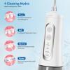 Water Flosser Cordless Oral Irrigator UK Stock Dental Water Jet for Teeth Braces 300ml Water Tank 4 Cleaning Modes Waterproof view 3