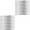 Angoily 20pcs Stamp Tweezers for Precision Work Crafting and Jewelry Making Stainless Steel Stamp Clips for Collectors and Eyelash Applicators view 1