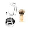 DOITOOL Shaving Tool Kit for Men Beard Care Accessories Bowl Rack and Brush for Beard Grooming at Home view 1