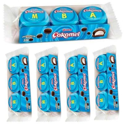 Cokomel Marshmallow Plain 3 Pieces x 5 Packs