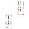 Healeved 12pcs Boys and Girls Toothbrush Fashion Bristle Toothbrush Handle Bathroom Accessories for Boy Girl Years view 1