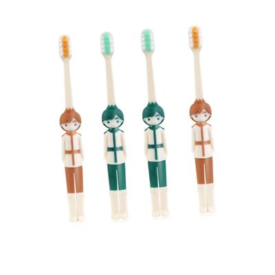 Angoily 4pcs Boys and Girls Soft Bristle Toothbrushes Cartoon Design Ergonomic Boy Girl's Toothbrush for Daily Use Travel