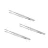 Angoily 3pcs Stainless Steel Stamp Tweezer Nipper for Stamp and False Eyelash and Eyelash Application