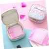 DOITOOL 2pcs Sanitary Towel Bag Outdoor Women Storage Pouch Mesh Bag Pad Holder Square Organizer Zipper view 4
