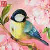 20 Napkins Animal Motifs Bird on Pink Table Decoration Paper Napkins with Motif Also for Decoupage and Decoupage 33 x 33 cm view 1