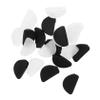 SOESFOUFU 20pairs Silicone Nose Pads for Glasses D-shaped Anti-slip Eyewear Black White Durable Nose Protectors for Eyeglasses and Sunglasses view 1
