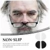 SOESFOUFU 20pairs Silicone Nose Pads for Glasses D-shaped Anti-slip Eyewear Black White Durable Nose Protectors for Eyeglasses and Sunglasses view 3