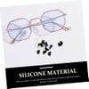 SOESFOUFU 20pairs Silicone Nose Pads for Glasses D-shaped Anti-slip Eyewear Black White Durable Nose Protectors for Eyeglasses and Sunglasses view 4