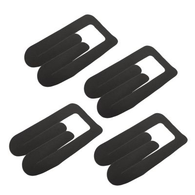 Kinesiology Tape, Long Cross Design, Stable Support, 4 Pieces, Pre-Cut Muscle Tape, Skin-Friendly, Good Adhesion for Knee, Patella, Meniscus (Black)
