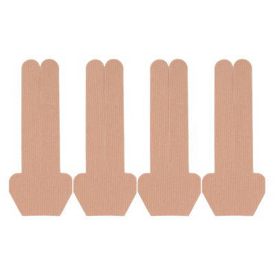 Kinesiology Tape, 4 Pieces Special Shaped Multi-Purpose Athletic Tape High Elasticity Breathable for Athlete Trainers (Skin Color)