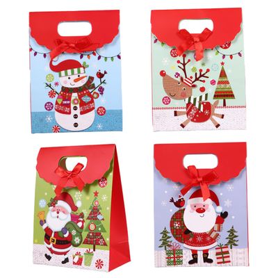 Healeved 20pcs Christmas Self-adhesive Pouch Packing Bag Candy Bag for Xmas Paper Material for Holiday Giving Random Style