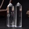 Beautiful Clear High Temperature Melted Smelting Crystal Quartz Point Hexagonal Obelisk Wand Specimen Decoration,9-10cm ZoCzkgzd (Size : 6-7cm) view 3