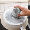 Monozoz Scrub Brush with Dispenser | Pressing Dish Brush | Scrub Brush for Cleaning Dishes, Kitchen, Bathroom and Household, Dish Scrubber Brush for Pots, Pans, Counter view 2