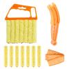 10-Pack Window Blind Cleaner Set: Includes 1 7-Finger Detail Brush, 1 Shutter Cleaning Brush, and Replacement Heads. Efficient for Blinds, Vents, Keyboards, and More. view 1