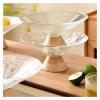 WAOCEO Fruit Bowls Glass Fruit Tray Living Room Home Salad Bowl Coffee Table Simple Modern Candy Snack Place Setting Tray Tea Point Tray Fruit basket (Color : C) view 4