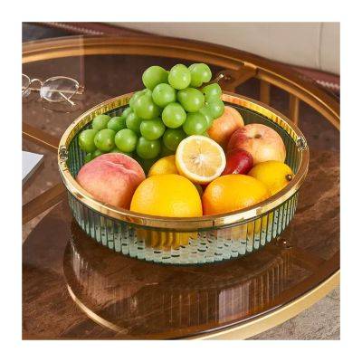 WAOCEO Fruit Bowls Light Luxury Style Fruit Tray Home Living Room Coffee Table Tray Snack Placement Storage Box Fruit Basket High Grade Fruit Tray Fruit basket (Color : A)
