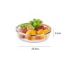 WAOCEO Fruit Bowls Light Luxury Style Fruit Tray Home Living Room Coffee Table Tray Snack Placement Storage Box Fruit Basket High Grade Fruit Tray Fruit basket (Color : A) view 2
