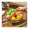 WAOCEO Fruit Bowls Light Luxury Style Fruit Tray Home Living Room Coffee Table Tray Snack Placement Storage Box Fruit Basket High Grade Fruit Tray Fruit basket (Color : A) view 3