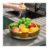WAOCEO Fruit Bowls Light Luxury Style Fruit Tray Home Living Room Coffee Table Tray Snack Placement Storage Box Fruit Basket High Grade Fruit Tray Fruit basket (Color : A) view 4