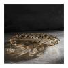 WAOCEO Fruit Bowls Fruit Plate Senior Fruit Plate Living Room Coffee Table Household High-grade Light Luxury Large Glass Fruit Plate Fashion Simple Fruit Plate Fruit basket (Color : Gold, Size : B) view 2